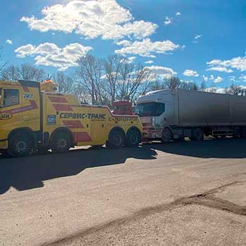 грузовая эвакуация белая фура